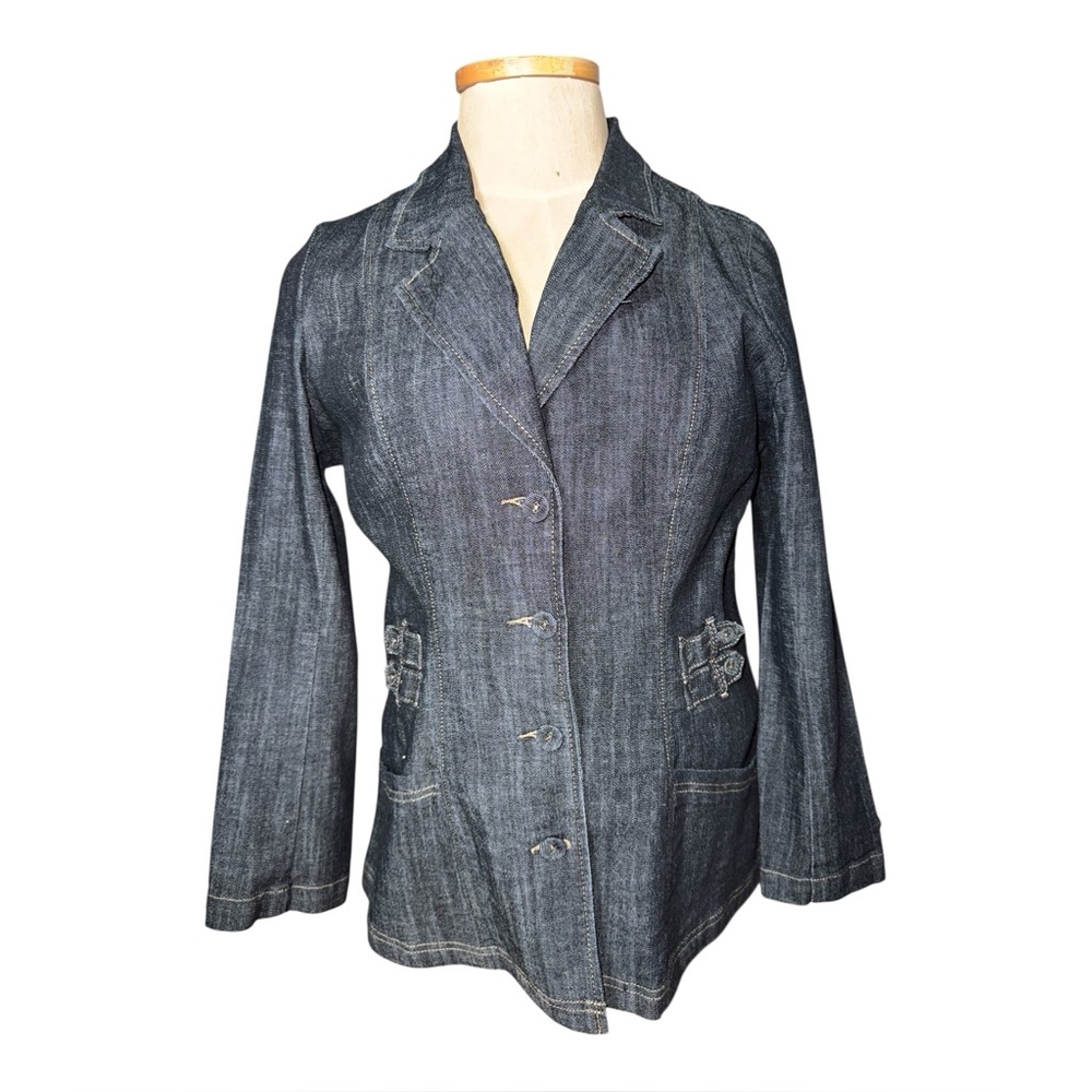 Boom Boom Jeans Denim Dark Wash Jacket | Size 2X | Business Casual | Lightweight